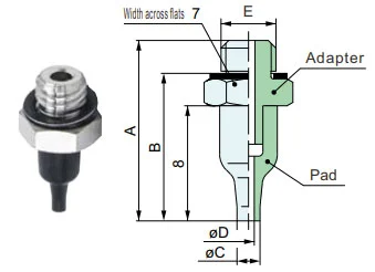 Nozzle Vacuum Suction Cups Zp2