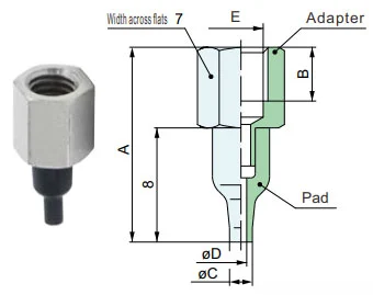 Nozzle Vacuum Suction Cups Zp2
